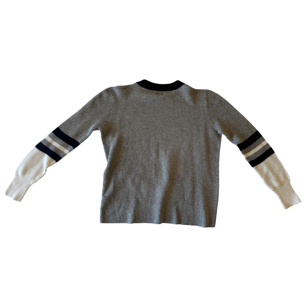 Faherty Throwback Crewneck Sweater Womens’ Small Gray Organic Cotton Cashmere - Picture 3 of 16